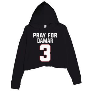 Pray For Damar 3 Buffalo Love For 3 Crop Fleece Hoodie