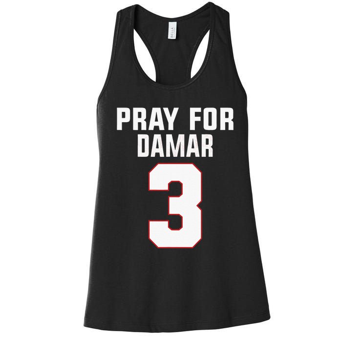 Pray For Damar 3 Buffalo Love For 3 Women's Racerback Tank