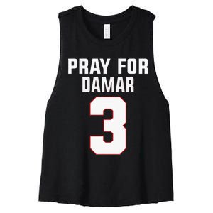 Pray For Damar 3 Buffalo Love For 3 Women's Racerback Cropped Tank