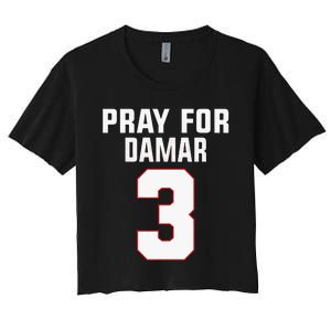 Pray For Damar 3 Buffalo Love For 3 Women's Crop Top Tee