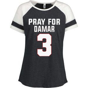 Pray For Damar 3 Buffalo Love For 3 Enza Ladies Jersey Colorblock Tee