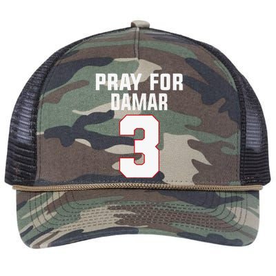 Pray For Damar 3 Buffalo Love For 3 Retro Rope Trucker Hat Cap