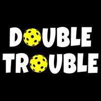 Pickleball Funny Double Trouble Team T-Shirt