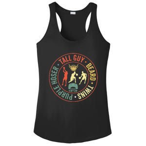 Perfect for dudeTALL GUY BEARD TWINS PURPLE HOSER Ladies PosiCharge Competitor Racerback Tank