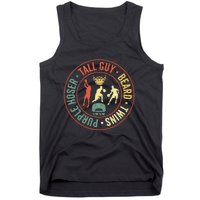 Perfect for dudeTALL GUY BEARD TWINS PURPLE HOSER Tank Top