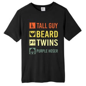 Perfect For Dude Tall Guy Beard Twins Purple Hoser Tall Fusion ChromaSoft Performance T-Shirt