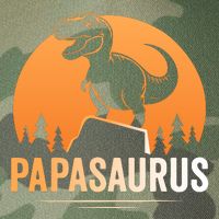 Papasaurus FatherS Day Graphic Legacy Tie Dye Trucker Hat