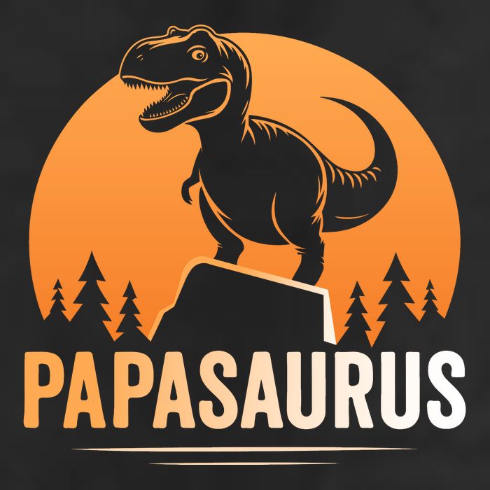 Papasaurus FatherS Day Graphic 7 Panel Mesh Trucker Snapback Hat