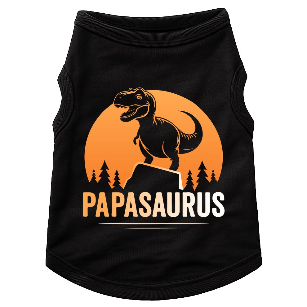 Papasaurus FatherS Day Graphic Doggie Tank