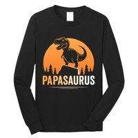 Papasaurus FatherS Day Graphic Long Sleeve Shirt