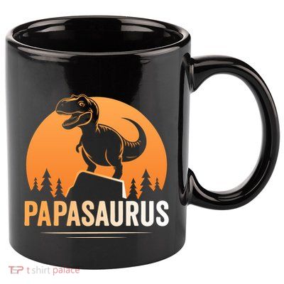 Papasaurus FatherS Day Graphic 11oz C Handle Ceramic Mug