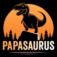 Papasaurus FatherS Day Graphic Cooling Performance Long Sleeve Crew