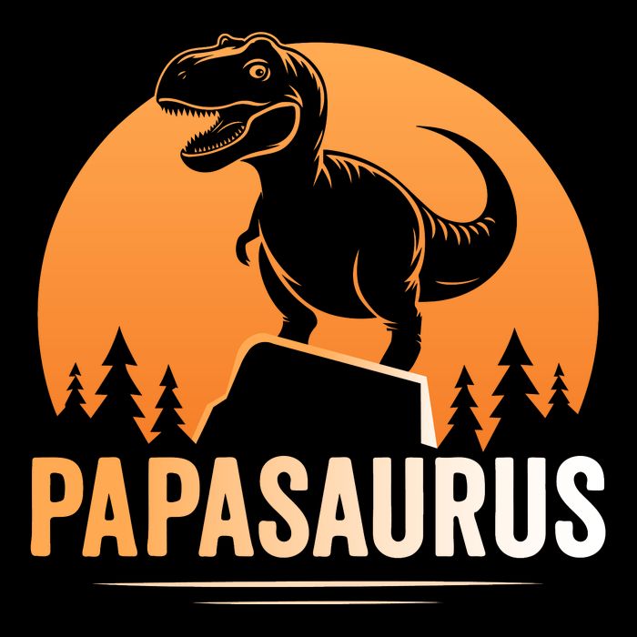 Papasaurus FatherS Day Graphic Cooling Performance Long Sleeve Crew
