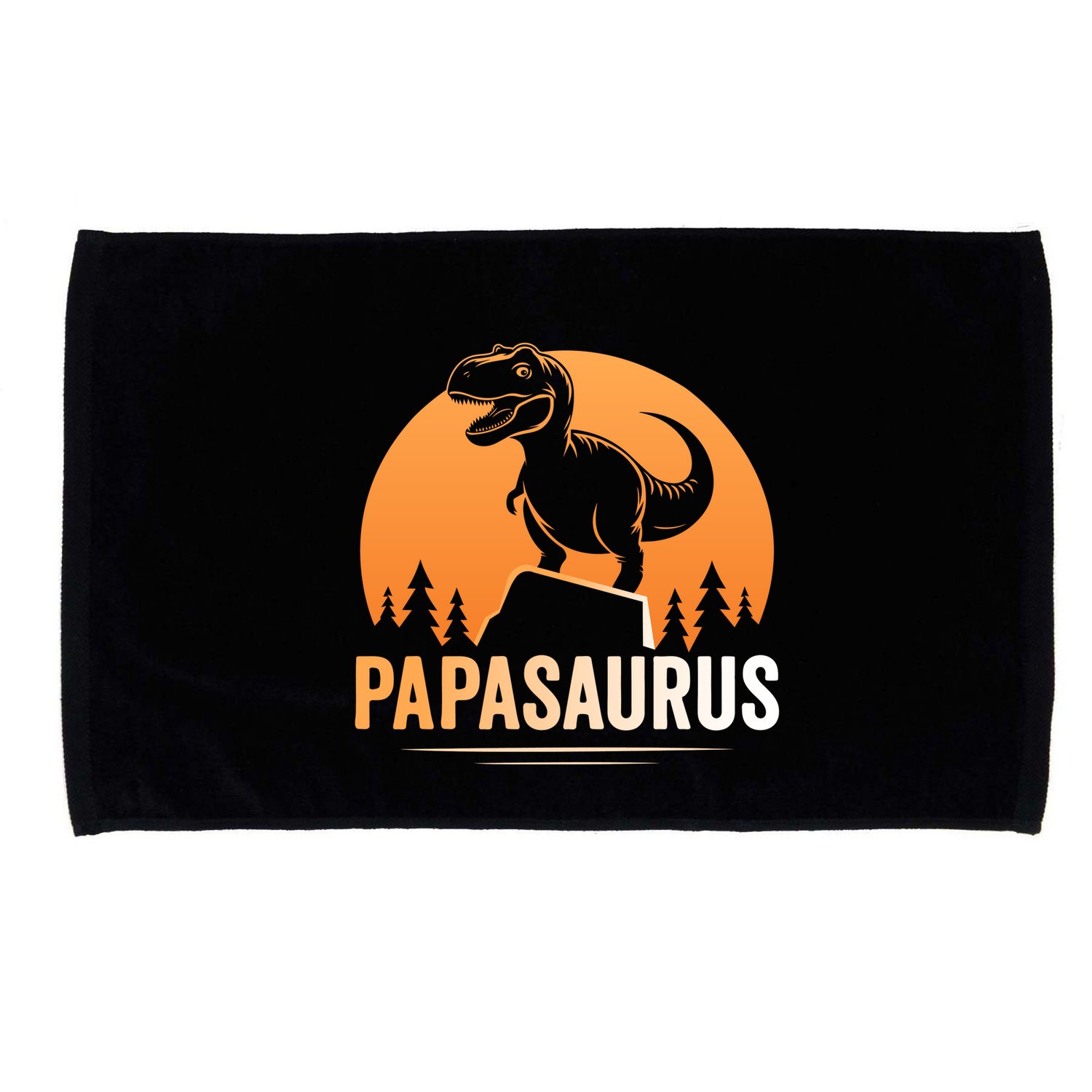 Papasaurus FatherS Day Graphic Microfiber Hand Towel