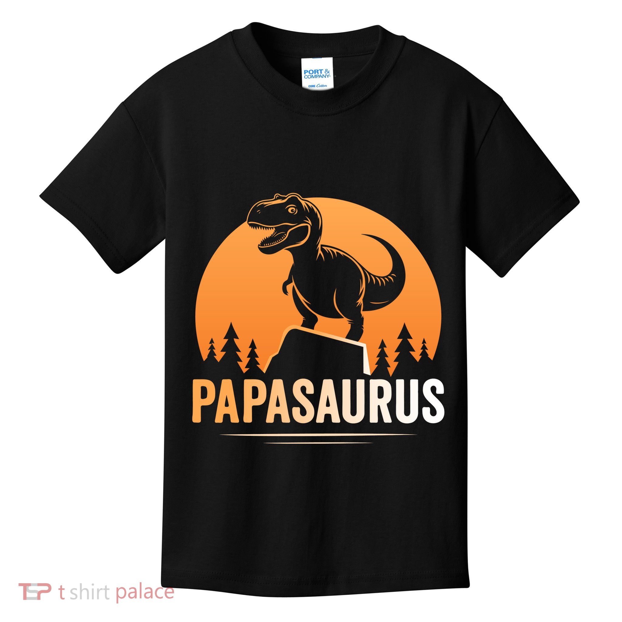 Papasaurus FatherS Day Graphic Kids T-Shirt
