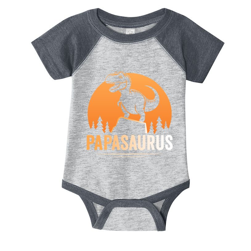 Papasaurus FatherS Day Graphic Infant Baby Jersey Bodysuit
