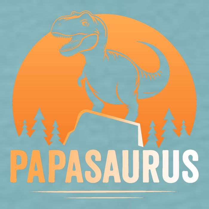Papasaurus FatherS Day Graphic Sueded Cloud Jersey T-Shirt