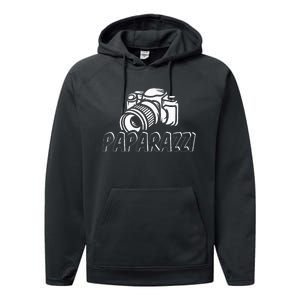 Paparazzi Funny Dad Photographer Retro Camera Performance Fleece Hoodie