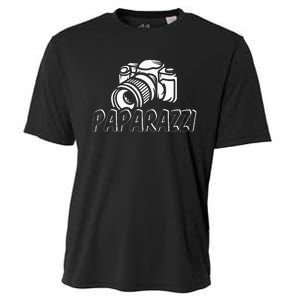 Paparazzi Funny Dad Photographer Retro Camera Cooling Performance Crew T-Shirt