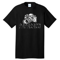 Paparazzi Funny Dad Photographer Retro Camera Tall T-Shirt