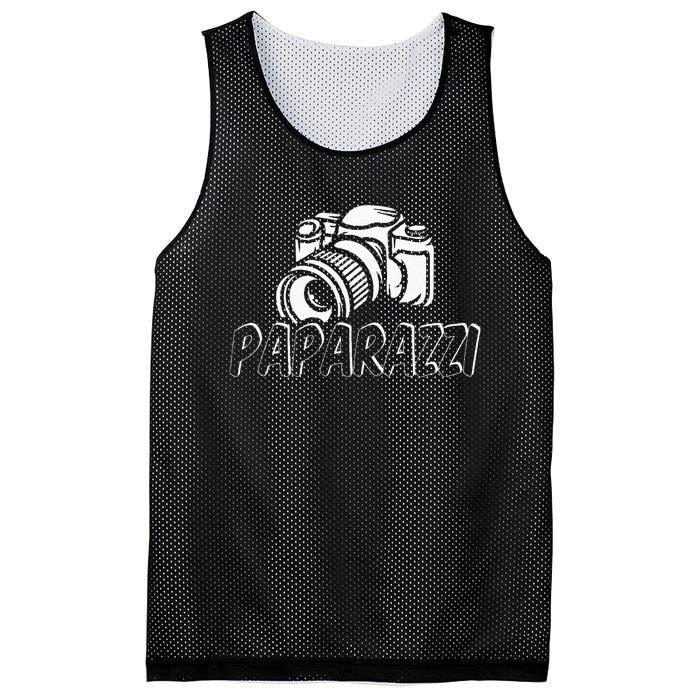 Paparazzi Funny Dad Photographer Retro Camera Mesh Reversible Basketball Jersey Tank