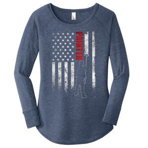 Painter Fathers Day American Painter House Painter Women's Perfect Tri Tunic Long Sleeve Shirt