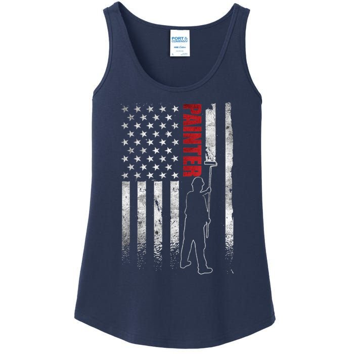 Painter Fathers Day American Painter House Painter Ladies Essential Tank