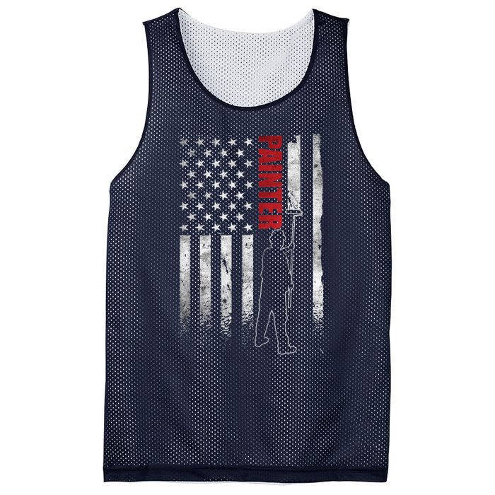 Painter Fathers Day American Painter House Painter Mesh Reversible Basketball Jersey Tank