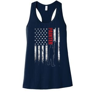 Painter Fathers Day American Painter House Painter Women's Racerback Tank