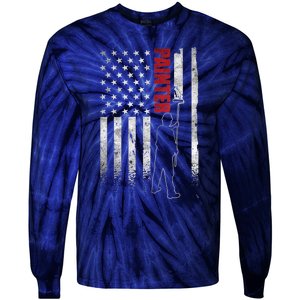 Painter Fathers Day American Painter House Painter Tie-Dye Long Sleeve Shirt