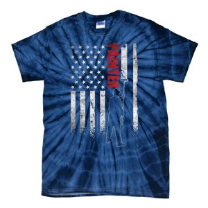 Painter Fathers Day American Painter House Painter Tie-Dye T-Shirt