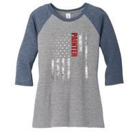 Painter Fathers Day American Painter House Painter Women's Tri-Blend 3/4-Sleeve Raglan Shirt