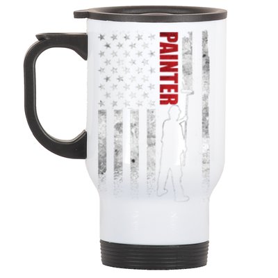 Painter Fathers Day American Painter House Painter Stainless Steel Travel Mug