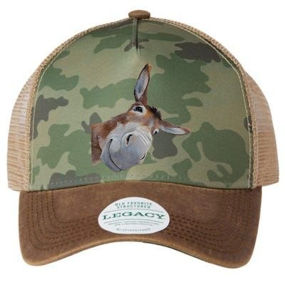 Peachbruh Funny Donkey Art Donkey Head Smile Eagerlys Legacy Tie Dye Trucker Hat
