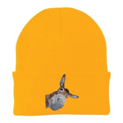 Peachbruh Funny Donkey Art Donkey Head Smile Eagerlys Knit Cap Winter Beanie