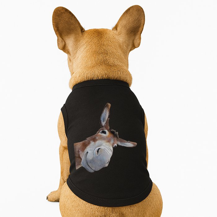 Peachbruh Funny Donkey Art Donkey Head Smile Eagerlys Doggie Tank
