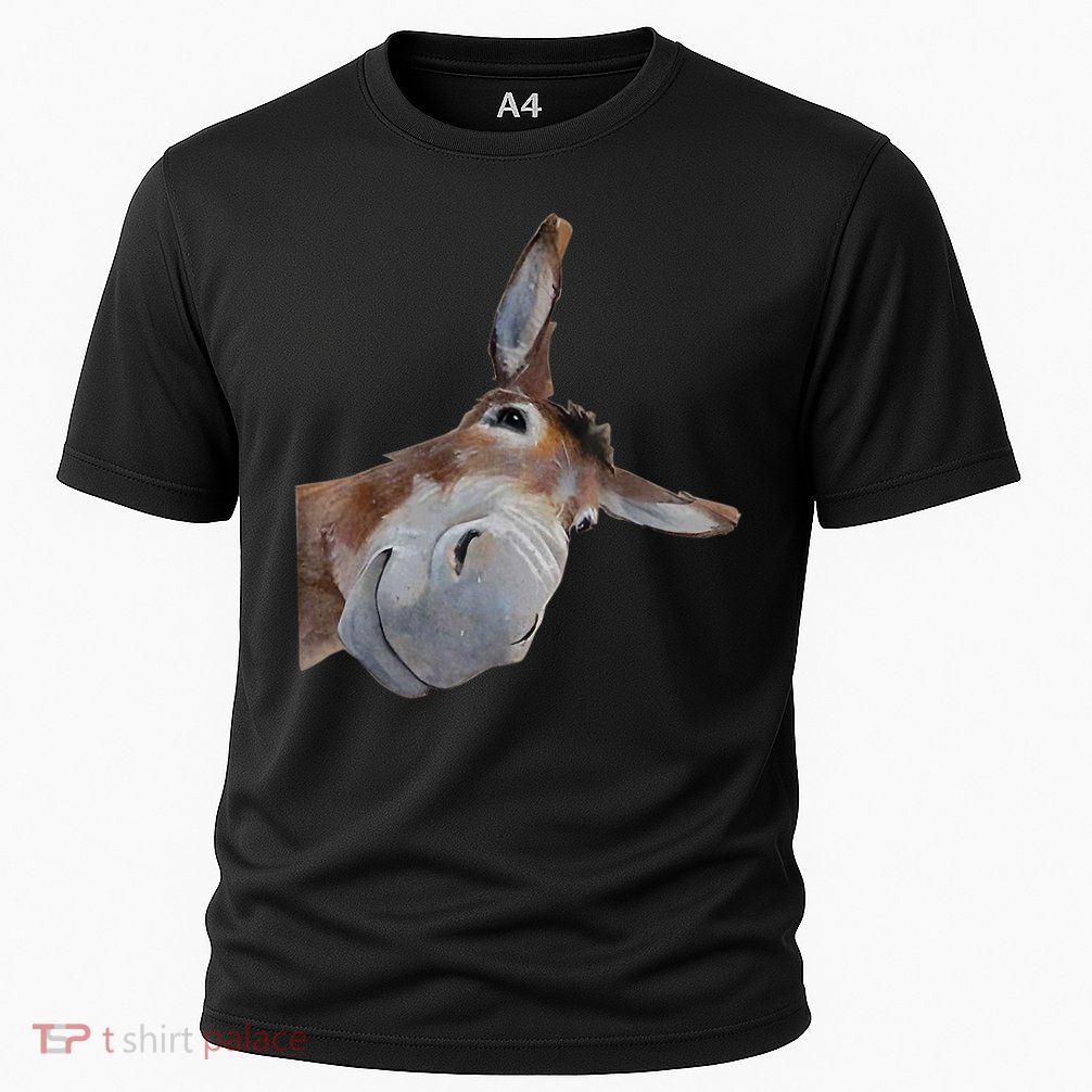 Peachbruh Funny Donkey Art Donkey Head Smile Eagerlys Performance Shirt
