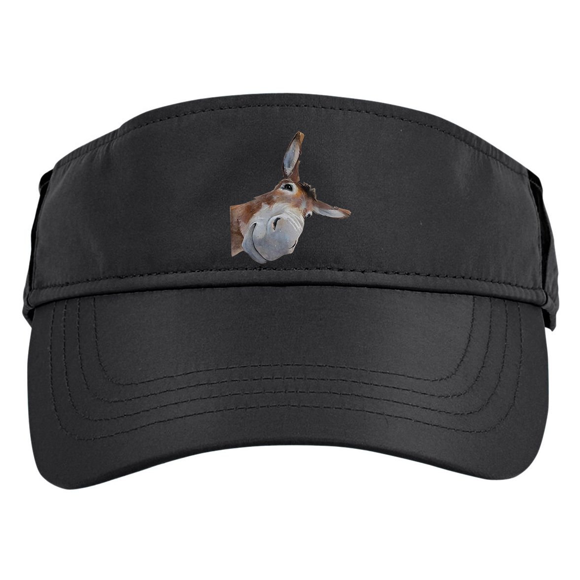 Peachbruh Funny Donkey Art Donkey Head Smile Eagerlys Adult Drive Performance Visor