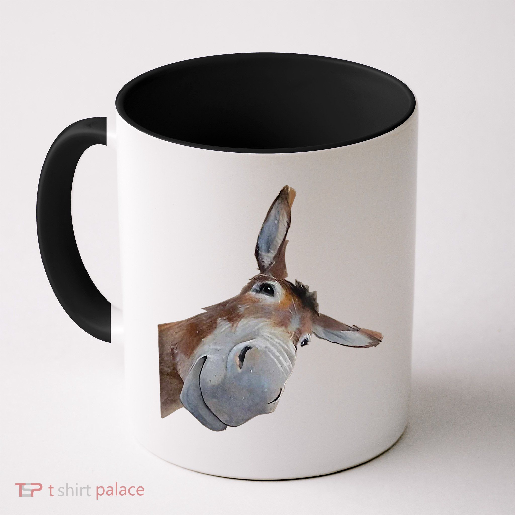 Peachbruh Funny Donkey Art Donkey Head Smile Eagerlys Mug
