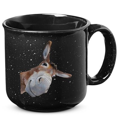 Peachbruh Funny Donkey Art Donkey Head Smile Eagerlys 15oz Campfire Ceramic Mug