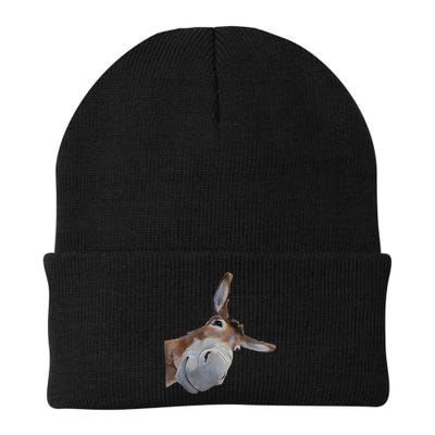 Peachbruh Funny Donkey Art Donkey Head Smile Eagerlys Beanie