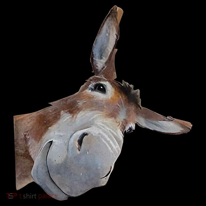 Peachbruh Funny Donkey Art Donkey Head Smile Eagerlys Flatbill Hat