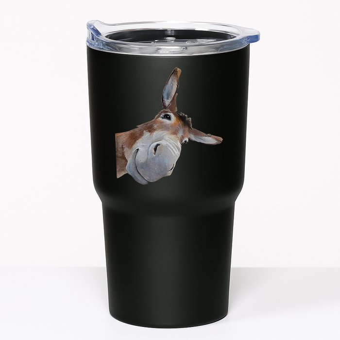 Peachbruh Funny Donkey Art Donkey Head Smile Eagerlys Tumbler