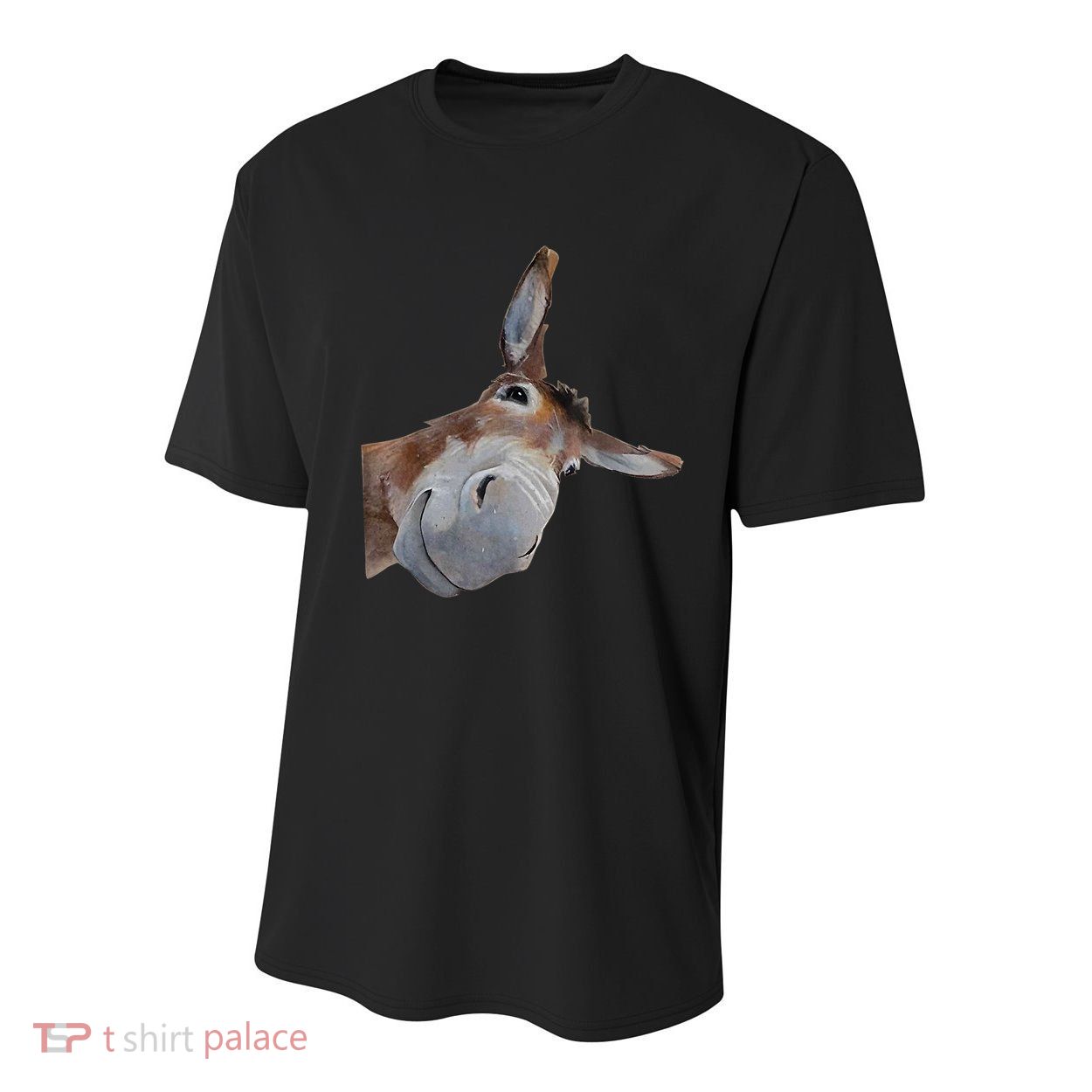 Peachbruh Funny Donkey Art Donkey Head Smile Eagerlys Youth Performance Sprint T-Shirt