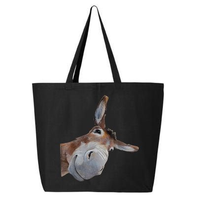 Peachbruh Funny Donkey Art Donkey Head Smile Eagerlys 25L Jumbo Tote