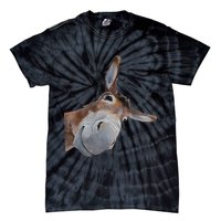 Peachbruh Funny Donkey Art Donkey Head Smile Eagerlys Tie-Dye T-Shirt