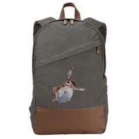 Peachbruh Funny Donkey Art Donkey Head Smile Eagerlys Cotton Canvas Backpack