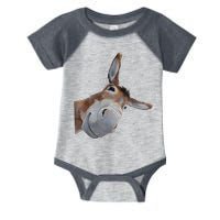 Peachbruh Funny Donkey Art Donkey Head Smile Eagerlys Infant Baby Jersey Bodysuit