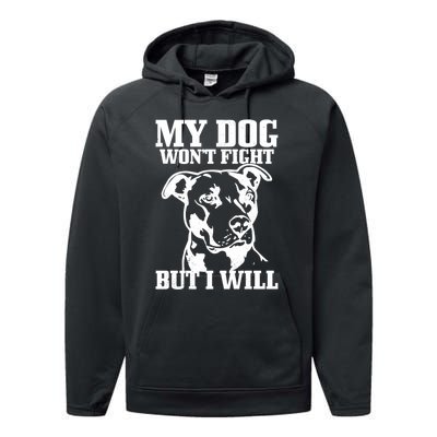 Pitbull Funny Dog Pitbull Mom Pitbull Dad Cute Gift Performance Fleece Hoodie