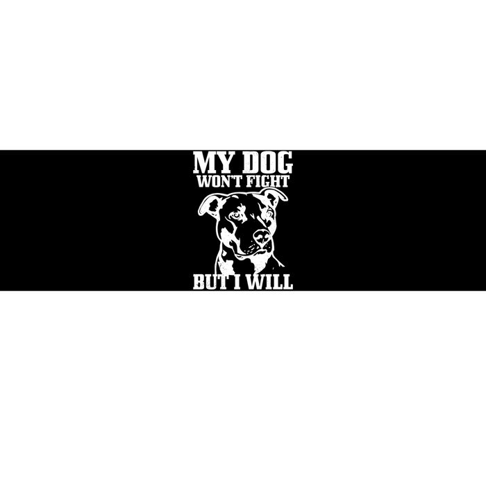 Pitbull Funny Dog Pitbull Mom Pitbull Dad Cute Gift Bumper Sticker